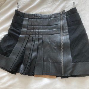 Balenciaga leather miniskirt (Auth) sz 36